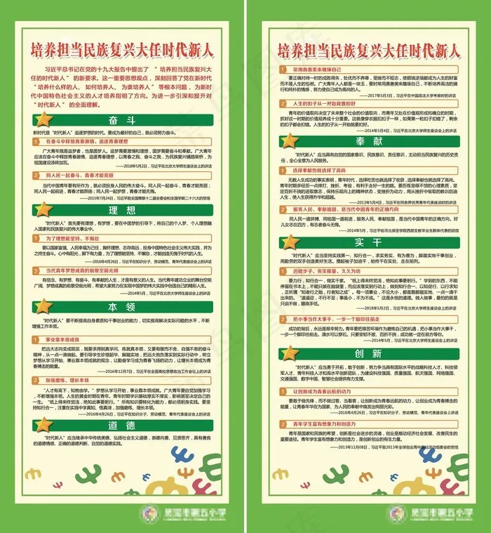 培养担当民族复兴大任时代新人图片psd模版下载