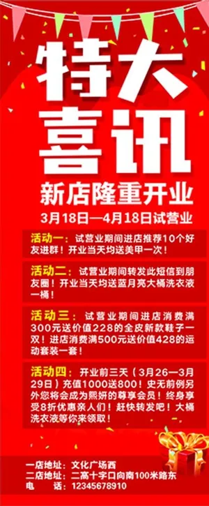 特大喜讯展架图片