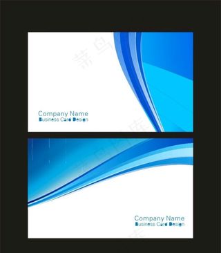 蓝色名片图片