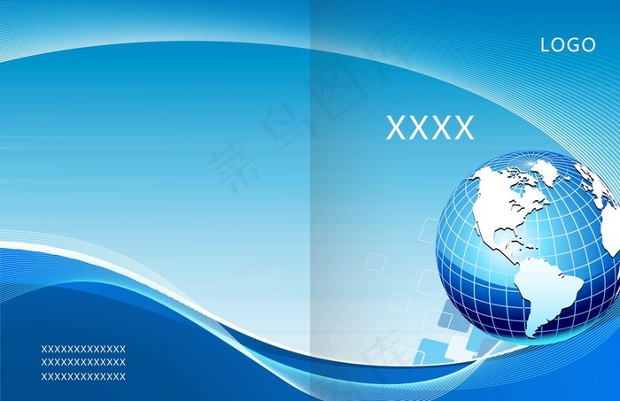 科技蓝封面图片