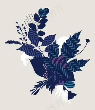 植物树枝装饰图案图片