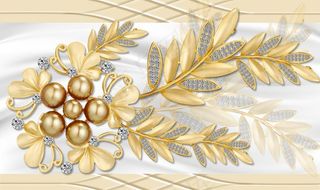 珠宝花卉背景墙图片