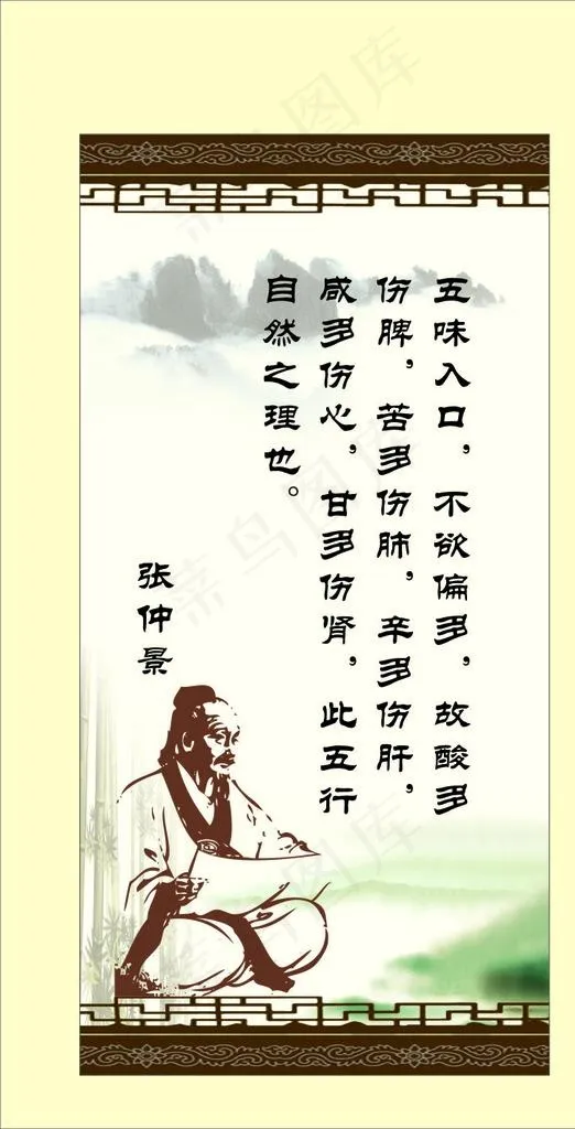 张仲景图片(210X297)cdr矢量模版下载