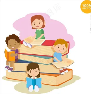 手绘卡通学生图片