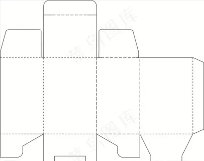 礼盒刀模展开图图片 礼盒刀模展开图图片