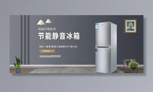 节能静音电冰箱图片
