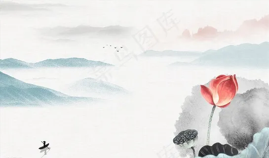 水墨山水 背景墙图片 水墨山水 背景墙图片