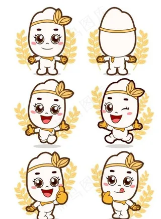 大米插画图片