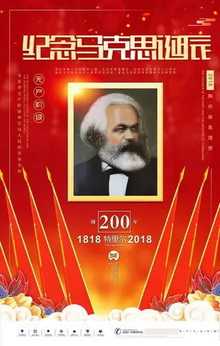 纪念马克思诞辰200周年图片