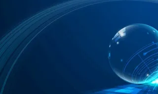 矢量科技背景透明圆球图片