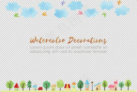 儿童插画 封面背景素材图片