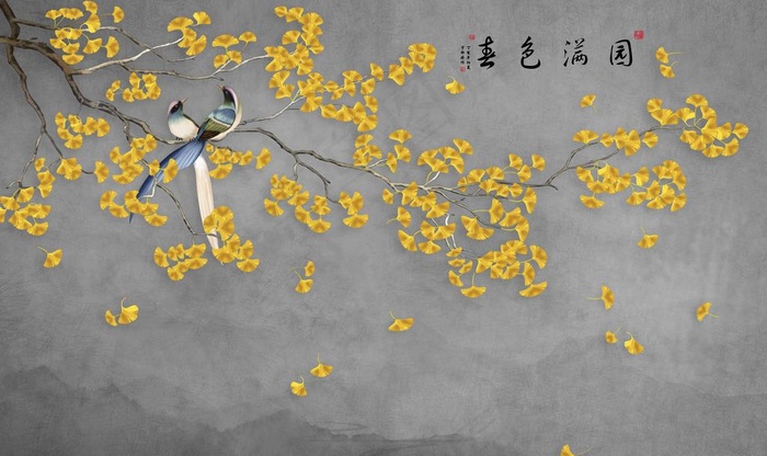 新中式背景墙图片