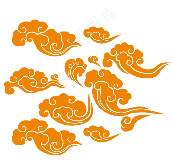 祥云图片psd模版下载