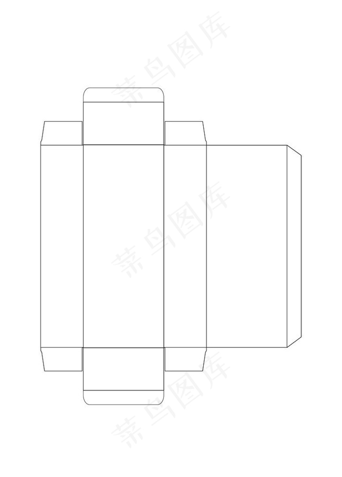 包装展开图图片ai矢量模版下载