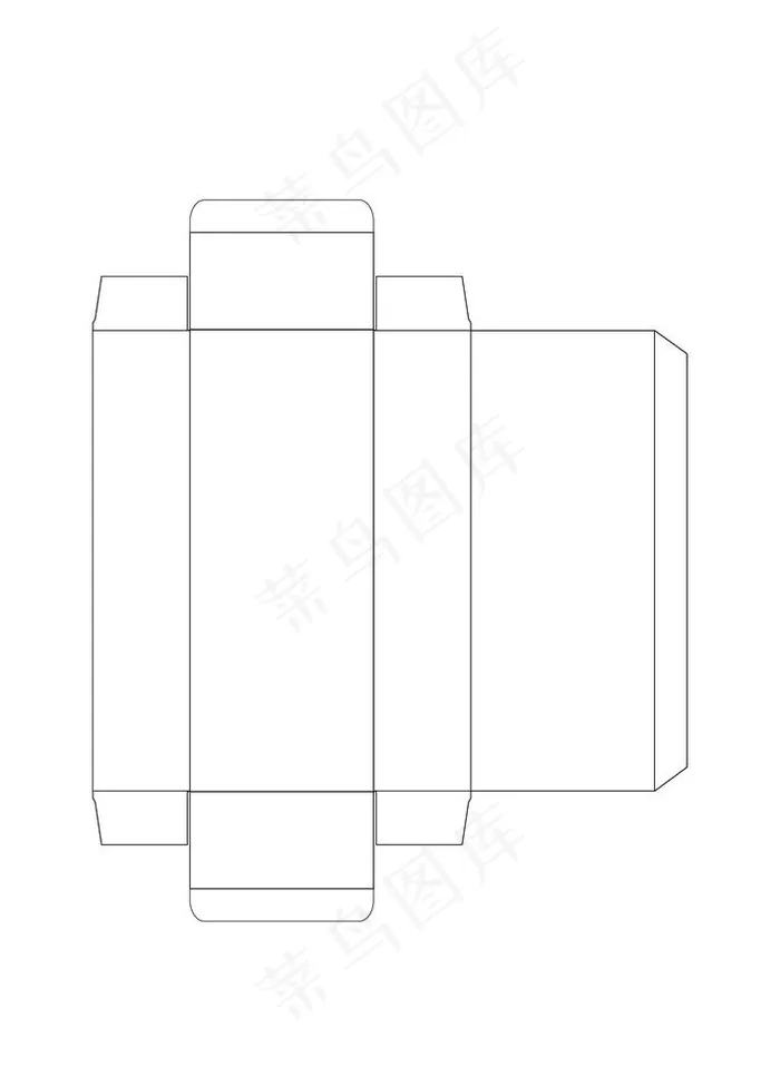包装展开图图片ai矢量模版下载