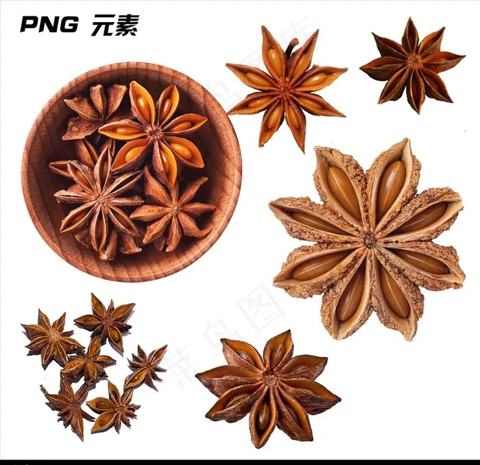 八角免扣元素图片psd模版下载