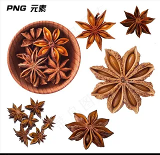 八角免扣元素图片