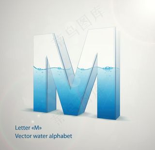 时尚卡通英文字母M字设计艺术字图片