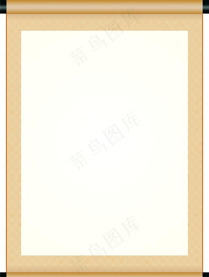卷轴图片cdr矢量模版下载
