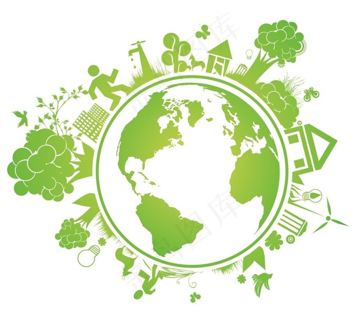 绿色地球图片