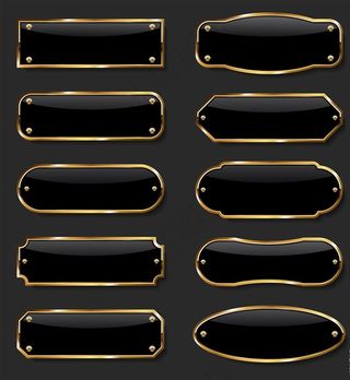 黑金标签图片