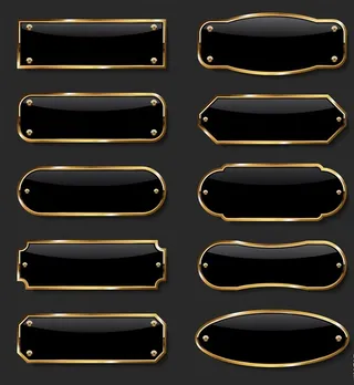 黑金标签图片