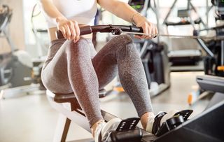 运动女性人物健身背景素材图片