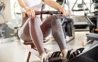 运动女性人物健身背景素材图片