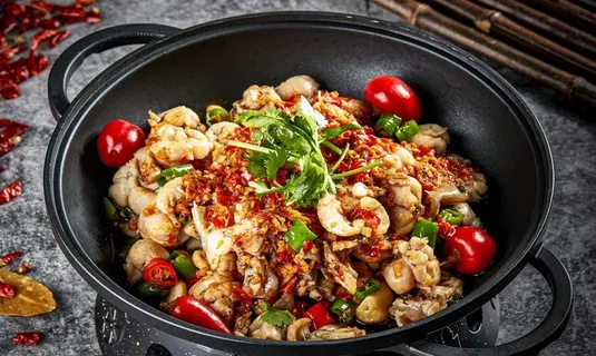 干锅香辣牛蛙图片 干锅香辣牛蛙图片