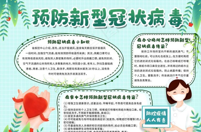 冠状病毒手抄报图片