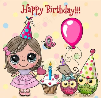 手绘可爱女孩图片