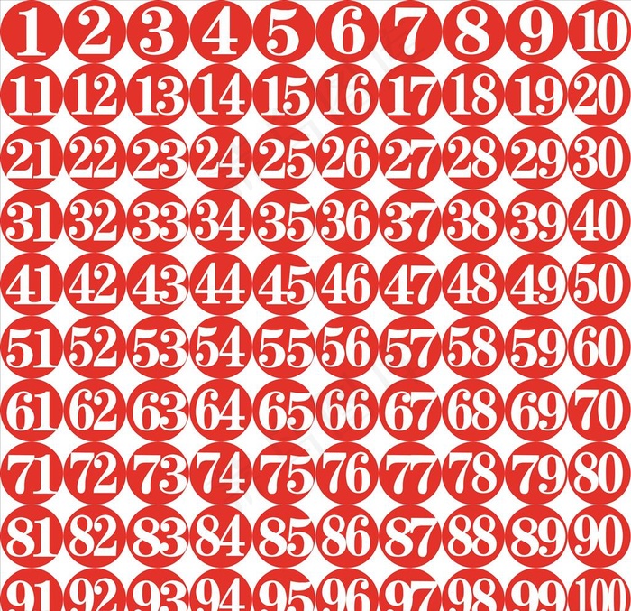 桌子数字编号图片