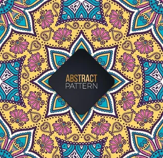 曼陀罗花纹图片 曼陀罗花纹图片