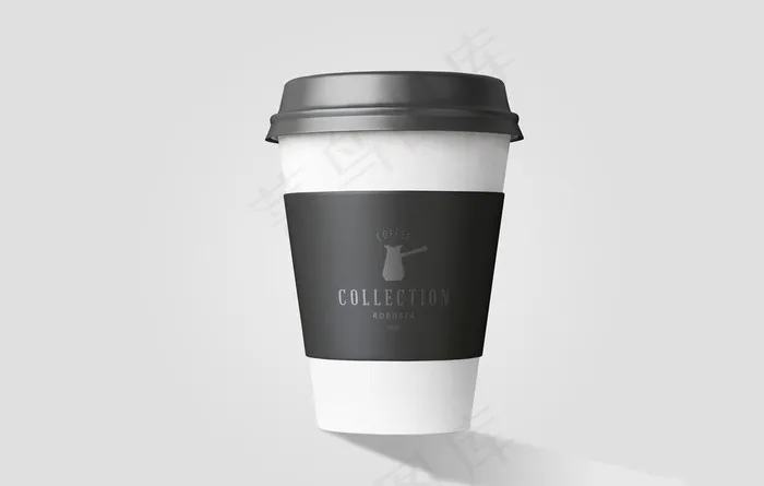 咖啡杯样机图片psd模版下载