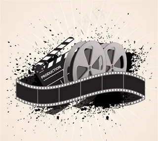 创意电影胶卷设计矢量素材图片