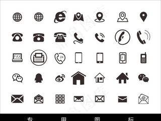 名片图标CDR图片