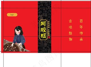 阿胶糕手提袋图片