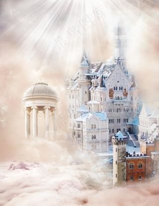 唯美城堡场景合成图片