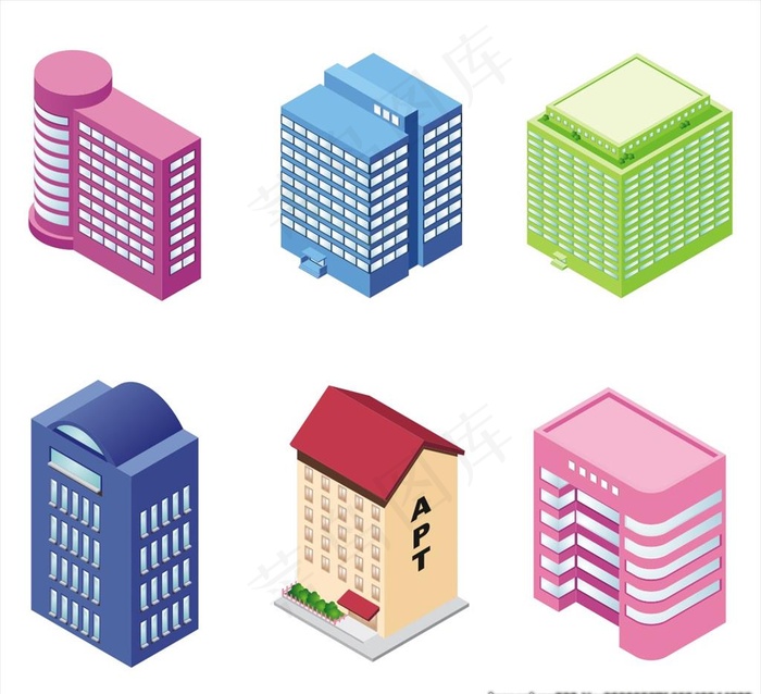 矢量建筑图片cdr矢量模版下载