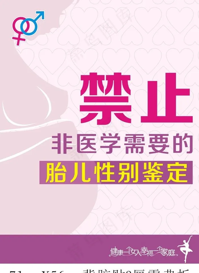 禁止胎儿*图片cdr矢量模版下载