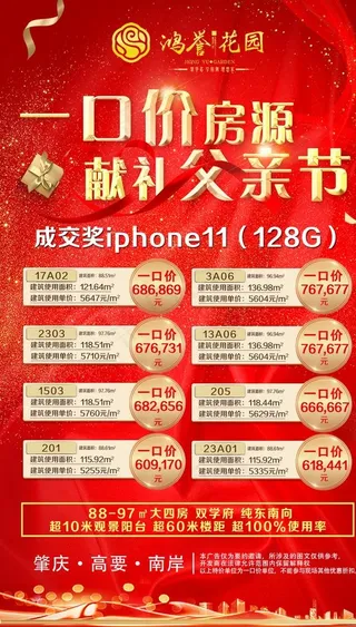 房产价格海报图片