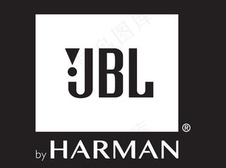 jbl标志黑底白字图片