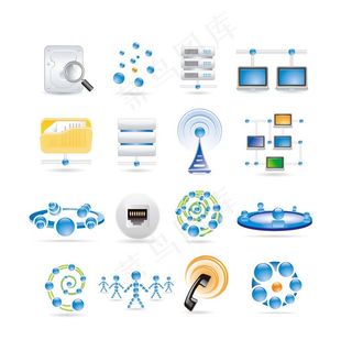 信息连接网页图标图片