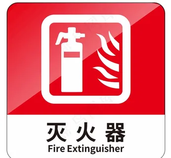 灭火器标识牌图片