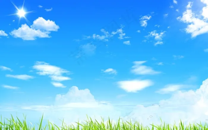 蓝天白云图片(3500X2300(DPI:300))psd模版下载