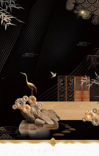 复古中式背景图片