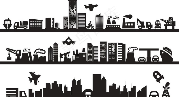 城市剪影图片