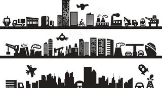 城市剪影图片