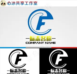 F字母logo图片