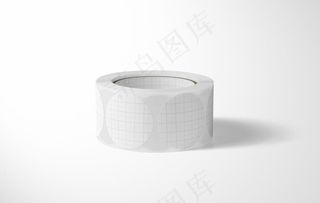 圆卷贴纸样机集图片